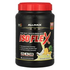 올맥스 ALLMAX ISOFLEX® Pure Whey Protein Isolate Strawberry 2 lbs 907 g, 1개, 907g