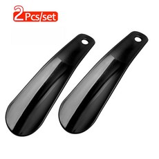 남녀공용 여행용 신발 경적 플라스틱 도우미 스틱 부츠, 2Pcs Bla