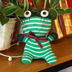 개구리 왕눈이 양말인형 교구 바느질 인형만들기, 1개