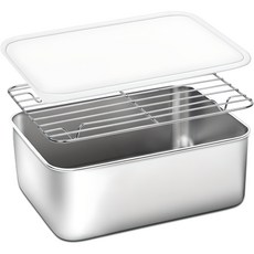 bella cuisine 不鏽鋼方形容器+濾網組 3.4L, 1套