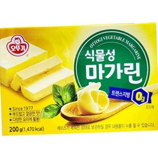 오뚜기 마가린 식물성 200g 빵, 1개