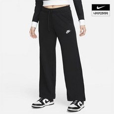 매장정품 나이키 NIKE 여성 클럽 플리스 미드라이즈 와이드 스웨트팬츠 FB2728-010 V2NO30 1355343