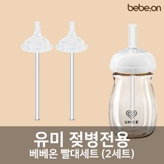 유미 젖병 교체용 빨대세트, 와이드빨대2개입, 1박스, 세척솔 없음