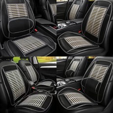 *여름땡처리 대나무망사시트 일반/허리받침 차량용시트 여름카시트 쿨링시트 차량용커버, 대나무망사시트 블랙[NC047], 1개