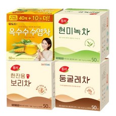 [천지물산] 담터 옥수수수염차 50T+동서 현미녹차 50T+동서 둥굴레차 50T+동서 한잔용 보리차차 50T, 1개, 담터 옥수수수염차 50T + 동서 현미녹차 50T + 동서 둥굴레차 50T + 동서 한잔용 보리차차 50T