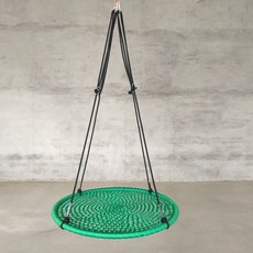 원형흔들그네 스윙 정글짐 워먹 그물망 새둥지, 녹색 직경 150cm