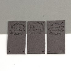 라벨 2.5x5cm 개 섬유 수제 DIY 의류용 재료 바느질 스카프 라벨 태그 화환 20 바구니 모자 가죽, 02, 1개