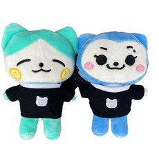 ITZY 一擊梯BORN TO BE 世巡 黃禮誌 申留真 李彩領 公仔玩偶娃娃, 1個, IT黑衣寶藍小公仔,12