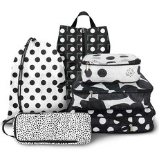 Hitanfe 여행 가방용 압축 패킹 큐브 8개 방수 수하물 정리함 세탁 가능한 보관 가방 세트 백팩 여행용 - 기내 보관 및 보관을 위한 포장 큐브