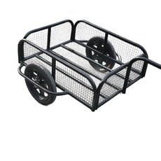 스쿠터 트레일러 atv 사륜 바스켓 25mm 운반 버킷 리어카 레저용 짐수레, 1개, D. 25mm 80x60x30cm 후면개폐문