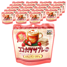 닛신 코코넛 사브레 미니 딸기 티 라떼맛, 29g, 20개