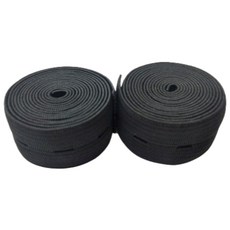 셀프스토리 단추 구멍 고무밴드 20mm, 2개, 블랙