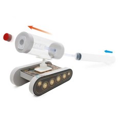 피스톤 공기압 포탄발사 실험재료 1인용 과학키트 방과후수업 과학교구 과학놀이키트, 1개