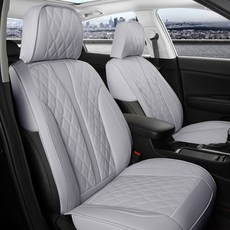 제니븐 자동차 시트커버 차량용 보호매트 방석 교체 가죽 카시트 SF670 운전석 1SET, 1개, 웜그레이