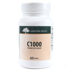 GENESTRA BRANDS 維生素C 1000片, 60顆, 1罐