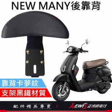 【正鴻機車行】羅密歐 後座靠墊組, 1個, NEW MANY 後靠背