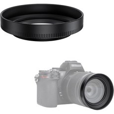 니콘 니코르 Z DX MC 35mm f/1.7 렌즈용 JJC HN-43 메탈 렌즈 후드 쉐이드 교체 비네팅 없음 52mm 필터 및 캡 사용에 영향, Nikon HN-43 Replacement