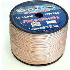 PROS16G1000 1000ft. 16 게이지 프로 시리즈 클리어 스피커 와이어, 1개