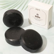 수제 천연 비누 어성초 와송 진주 유황 모낭 세안 비누 사춘기 모공 피부 관리, 숯비누