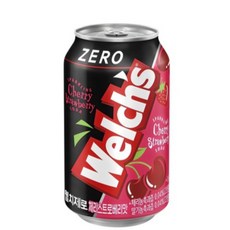 웰치스 제로 체리스트로베리맛, 355ml, 78개