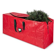 크리스마스 트리 가방 정리 보관함 나무장식 성탄절 산타가방 수납함, 레드