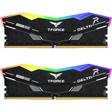 팀그룹 티포스 델타 알파 RGB DDR5 램 64GB 키트2x32GB 6000MHzPC5-48000 CL38 인텔 XMP 3.0 및 AMD 엑스포 호환 데스크톱 메모리 모듈 램, 32GB(16GBx2)