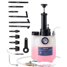 FAITIO 3L 변속기 유체 이송 펌프 12개의 ATF 어댑터 포함 리필용 자동차 압력 차동 및 기어 오일 수동 오일 디스펜서 펌프, FAITIO 3L 변속기 유체 이송 펌프, 12개의 A