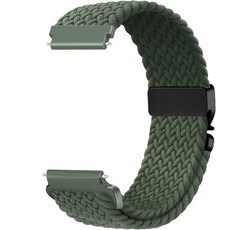 Issinlky 갤럭시 워치 7/6/5/4/FE 40mm 44mm/ Venu Sq/Sq 2/Venu 2 플러스/Vivoactive 3/5/Venu/GTS와 호환되는 20mm 나, 18mm, 다크 올리브 그린