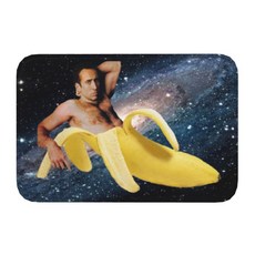 바나나 현관 매트의 니콜라스 케이지 미끄럼 방지 주방 목욕 매트 화장실 바닥 문 입구 카펫 러그, 40 센치메터 x 60 센치메터, 12, 1개