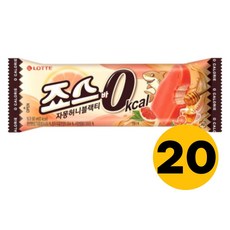 롯데 간식 디저트 탕비실 죠스바 영칼로리 자몽허니블랙티 80ml 20개