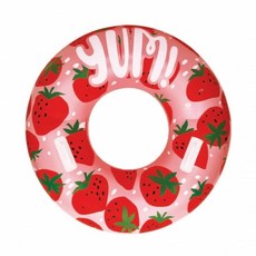 1m 딸기 대형물놀이튜브 해변튜브 해수욕장튜브