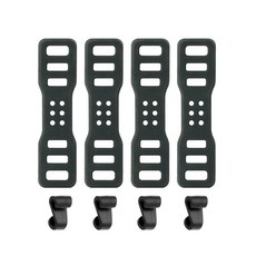 ZAAWUUT 4팩 자전거 실리콘 밴드 핸들 바 탄성 스트랩 붕대 테일 라이트 고정용 마운트 밴드 홀더 레코더, 3.6 Inch