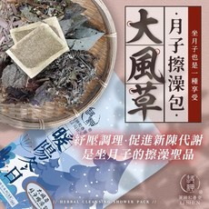 和春堂官方旗艦店 大風草月子擦澡包(10入) 草本擦澡包 產後月子養護 外用沐浴包 艾葉 香茅 抹草 台灣製, 1個