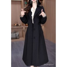 杭州意法風衣外套女款新款春秋中長爆款輕奢高級感大衣