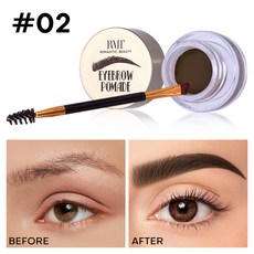 ROMANTIC BEAUTY 染眉膏 帶刷頭 防水 持久 定型, 1個, 淺棕色,銷售，購買等同默認公司免責聲明）