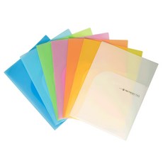인터탑 반투명 고급 투포켓화일 A4&A3 겸용 파일 10개팩, 1팩, 주황