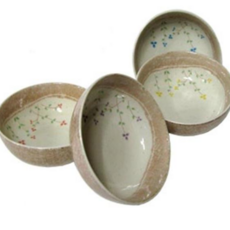 면기세트 푸치니 대접 그릇 면기 국그릇 접시 야생화 세트 4p 79000EA 1EA, 4인조1세트