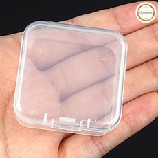 GOLDMEME 소형플라스틱케이스 사각틴케이스, 5.5cm, 1개