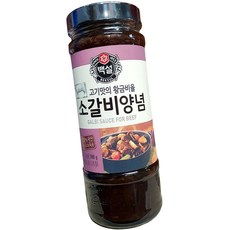 백설 소 갈비 양념 500g 제육용, 1개