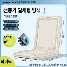 시원한 방석 usb 3단계 멀티 게이밍체어 선풍기 조절 여름방석 감지 시트 팬 송풍기, 화이트 [자동 센서 10팬] 가정 사무실, 기본 색상