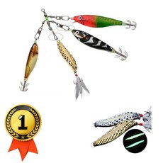 폭풍채비 문어도래 쭈꾸미도래 야광스픈 3단 축광구슬 꼴뚜기 야광 핀도래, 실버 8호, 1세트, 7g