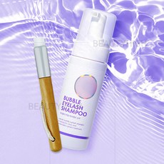래쉬홀릭 버블 아이래쉬 샴푸 160ml(브러쉬 별도판매) 속눈썹재료, 02_(브러쉬 포함)래쉬홀릭 버블샴푸