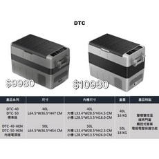 UNRV.柏克萊露營裝備 ARCTIC ICE 北極冰 雙槽雙控溫車載冰箱 DTC-50L-HEN，露營車載保冷箱，雙區控溫，50公升大容量