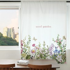 빛차단 암막커튼 S23 스위트가든 XL 140X230cm 디지털프린팅 긴창커튼 현관 가리개 베란다 가림막