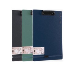 누사인 고정 스트랩 클립보드 A4, 블랙, 1개