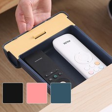 데스크테리어 히든서랍 부착식 붙이는 책상 밑 서랍, 네이비, 네이비