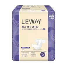 르웨이 겉기저귀 와이드 매직대형 10매x6팩 통기성필름 성저귀 (리뉴얼 르웨이 매직 대형), 대형, 10개입, 6개