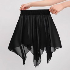 성인 발레복 스커트 치마 발레연습 라인댄스 쉬폰 공연