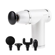 제스파 릴리 전신 무선 진동 마사지건 ZP, ZP5209, 화이트 + 실버