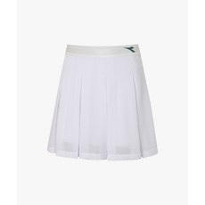 Diadora 플레르 메쉬 플리츠 스커트 WHITE